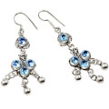 Handmade Sky Blue Topaz Gemstone .925 Silver Earrings