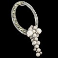 Natural White Pearl Solid .925 Sterling Silver Pendant