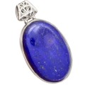 Enchanting Natural Lapis Lazuli Gemstone Solid .925 Silver Pendant