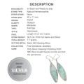 Rare Natural HemImorphite Crystal Gemstone .925 Sterling Silver Earrings