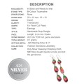 Handmade Bi-Colour Tourmaline Gemstone .925 Silver Earrings