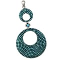 Exclusive Designer Piece AAA Natural Turquoise, Opal  Solid .925 Sterling Silver Pendant