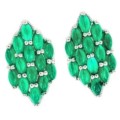Beautiful Beyond Words 41.4 cts Natural Green Aventurine Gemstone Earrings in  Solid.925 Silver