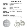 Designer Inspired Diamanté Stud Earrings
