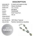 Beautiful Green Amethyst Gemstone  .925 Silver Necklace