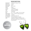 Handmade Peridot Gemstone .925 Silver Earrings