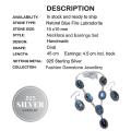 Hot Deal Natural Labradorite Gemstone 925 Silver Necklace and Earrings
