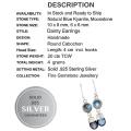 Breathtaking New Arrival Natural Kyanite, Moonstone Gemstone Solid .925 Sterling Silver Earrings