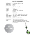 Handmade Elegant Mixed Shape Peridot Gemstone .925 Sterling Silver Pendant