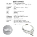 Hot Price- Breathtaking Natural Bllue Schiller Moonstone.925 Silver Necklace