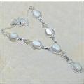 Natural Mother of Pearl Set in .925 Sterling Silver Necklace