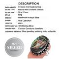 Impressive Handmade New Zealand Abalone  925 Sterling Silver Ring Size 8 OR Q