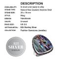 Handmade New Zealand Abalone  925 Sterling Silver Ring Size US 8.5 or Q1/2