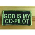 Biker slogan "Co-Pilot" 2  badge patch