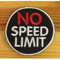 BDG417 No speed limit badge patch