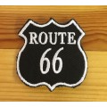 BDG46 Biker slogan "Route 66"  badge patch