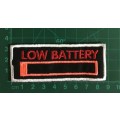 BDG316  Low Battery badge patch