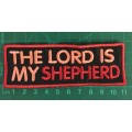 BDG776 The Lord is my Shepherd badge patch