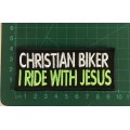 BDG136 I ride with Jesus badge patch
