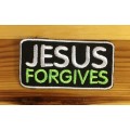 BDG135 Jesus forgives badge patch
