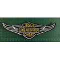 BDG789 Christian wings badge patch 20cm x 6xm