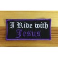 BDG787 I ride with Jesus badge patch