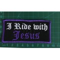 BDG787 I ride with Jesus badge patch