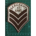 BDG790 Sergeant at arms stripes patch badge, larger size