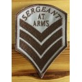 BDG790 Sergeant at arms stripes patch badge, larger size