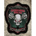 SALE!! END OF RANGE!!LARGE Skull biker patch 30cm x 24cm