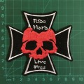 Ride hard Live Free skull patch