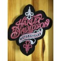 BDG821 HD in pink  badge patch large 22cm x 20cm