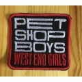 BDG823 Pet Shop Boys West End Girl patch badge