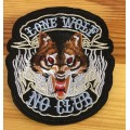 BDG842 Lone wolf no club badge patch