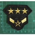 BDG906 Air force 4 stars small badge patch
