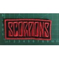 BDG973 ROCK Scorpions name patch badge