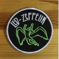 BDG1004 LED-Zeppelin round Rock band badge patch