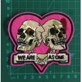 SALE!!! We are as one skulls badge patch
