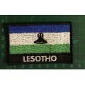BDG1077 Flag Lesotho with name patch badge 5cm x 8cm