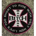 BDG1084 Bad bitch patch badge -13cm diameter