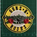 BDG191 Guns n Roses yellow badge patch