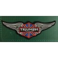 BDG501 Triumph wing badge patch 28cm