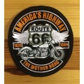 SALE!! BDG1134 America`s Highway Route 66 wings badge patch