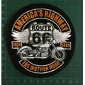 SALE!! BDG1134 America`s Highway Route 66 wings badge patch