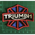 BDG1173 Biker Triumph UK badge patch