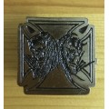 Angel devil metal badge pin sturdy screw backside