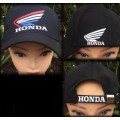 Printed black cap with motorcycle design - Honda