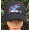 Printed black cap with motorcycle design - Honda 2