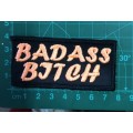 BDG1208 Biker patch Badass bitch