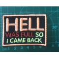 BDG116 Hell was full badge patch